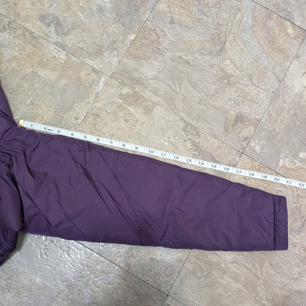 The North Face Small Deep Purple w/ Hot Pink Zippers Quilted Winter Jacket Coat - Picture 10 of 12